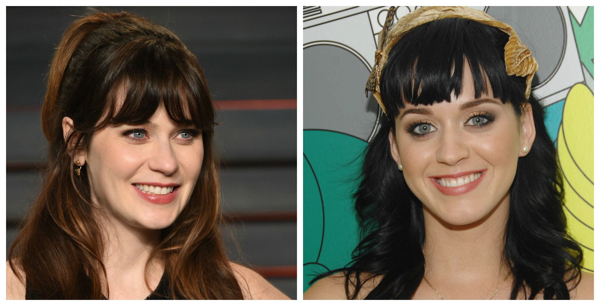 Zooey Deschanel and Katy Perry